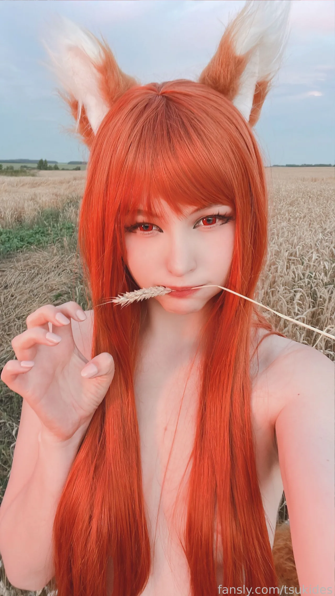 Tsuki Desu- Holo in a field-erohere13.webp